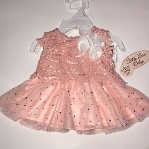 Light Pink, Little Lass Baby 2 Piece Capri Set. Never Worn!